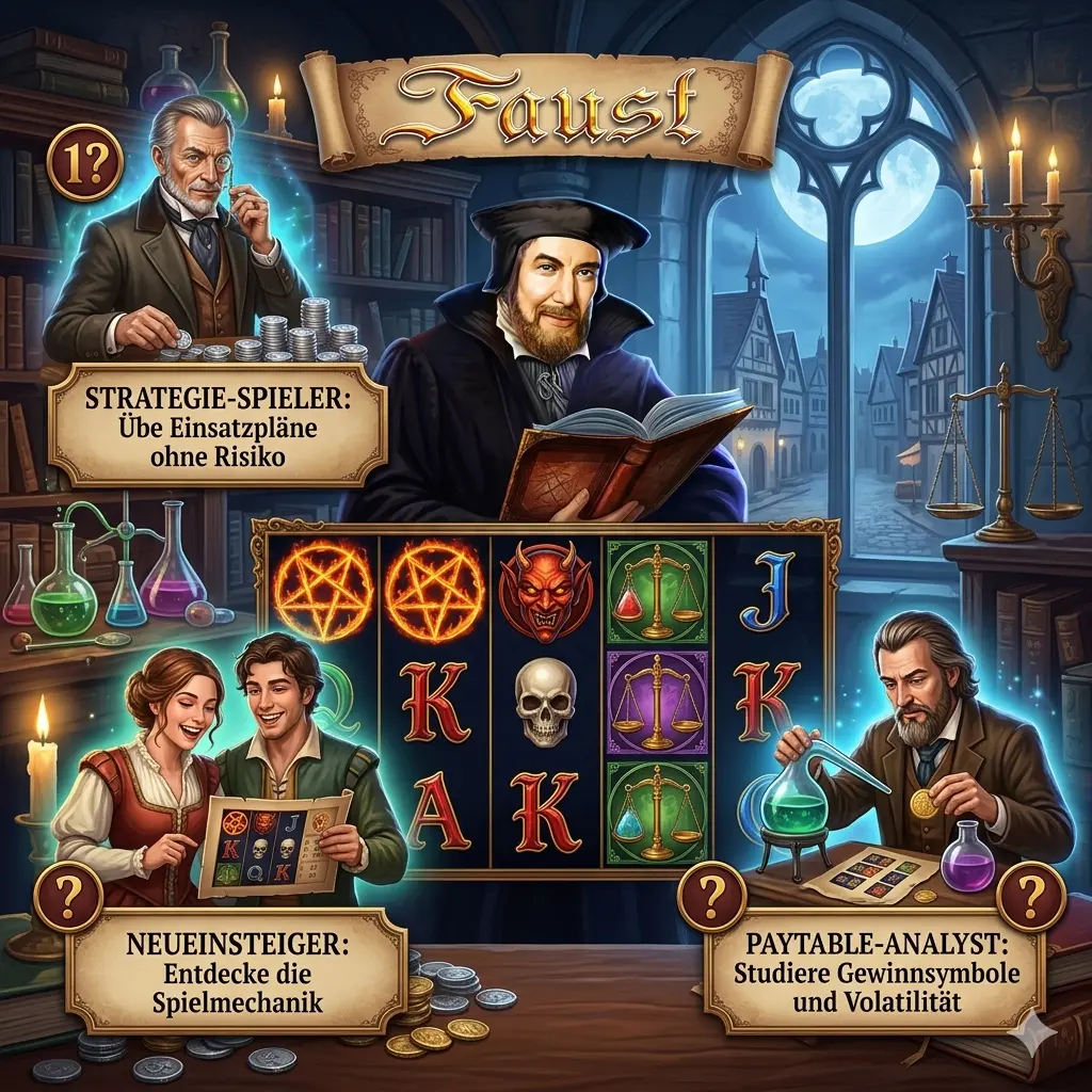 Spieleangebot im Online Casino Faust